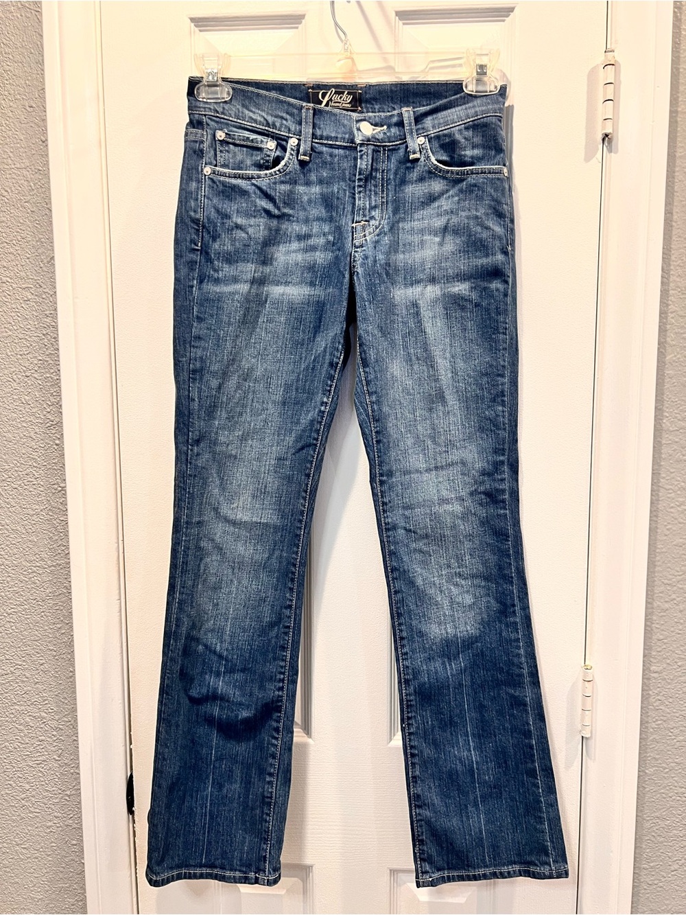 Lucky Brand Sweet N Low Bootcut Jeans Size 4 / 27 Short Inseam Medium Wash Blue